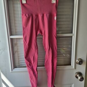 Free People Womens Pink Leggings